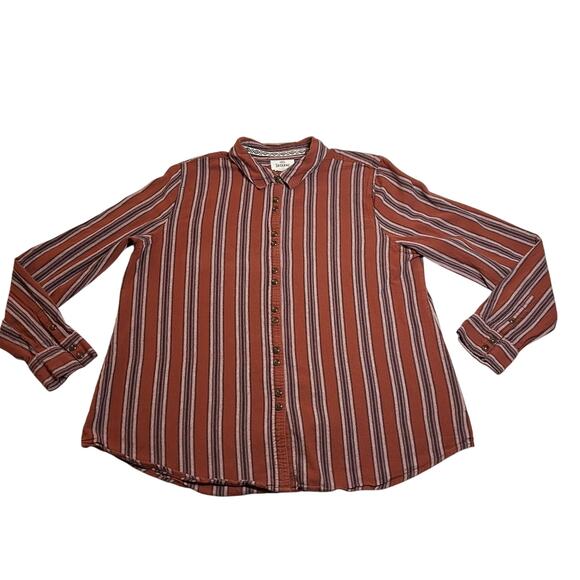 Shyanne Women's Stripe Snap Button Up Shirt Size X-Large Western Cowboy Rodeo - Picture 1 of 8